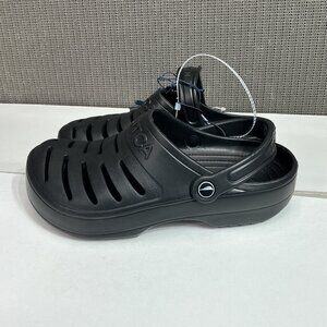 Nautica Mens River Edge Black Slide Sandals Size 7 Comfortable Slip-On